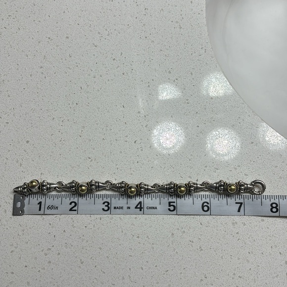 Lagos 18 k gold and sterling silver bracelet - Picture 5 of 5